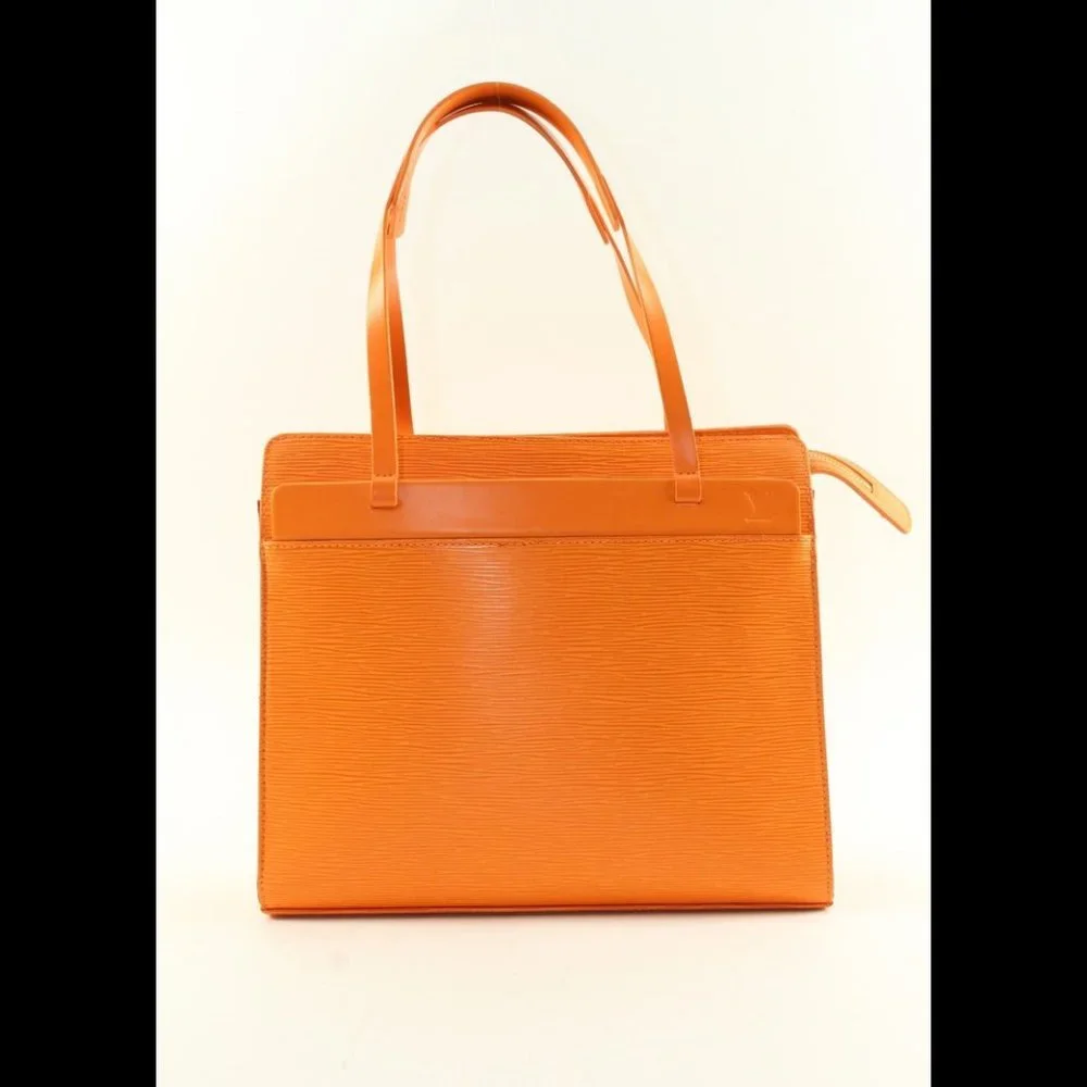 LOUIS VUITTON Orange Epi Leather Croisette Zip Shoulder Bag 1LV1220K